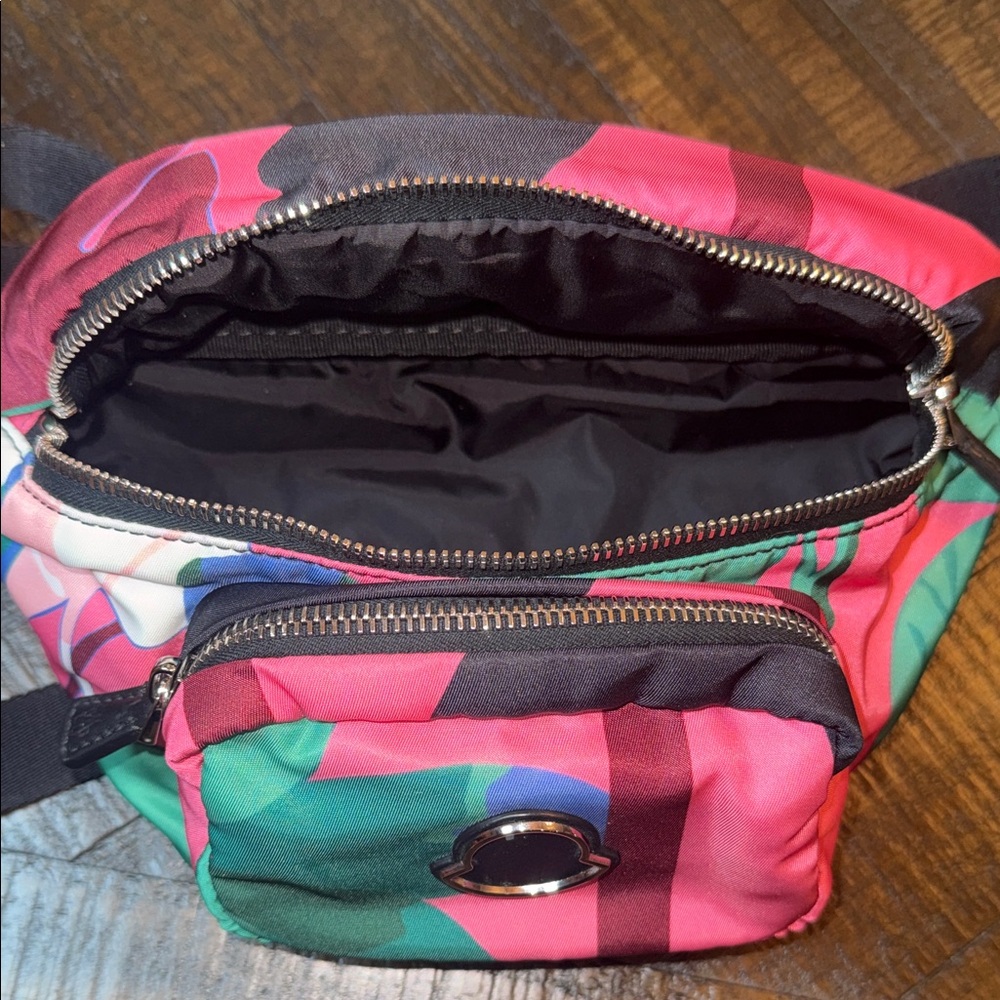 Moncler Felicie Borsa Tropical Print Belt Bag‎ Crossbody Fanny Pack Authentic - Picture 12 of 16